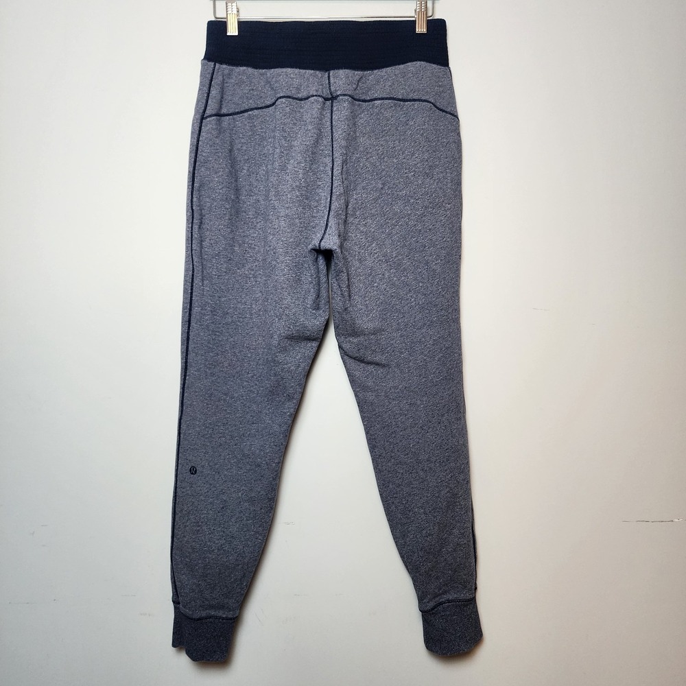 Lululemon Heathered Navy Blue Drawstring Jogger Sweatpants Size 8 - Picture 8 of 10